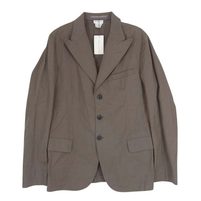 DRIES VAN NOTEN ドリスヴァンノッテン BURKE 5175 BLA M.W.JACKET ピークドラペル テーラード ジャケット ブラウン系 48【中古】