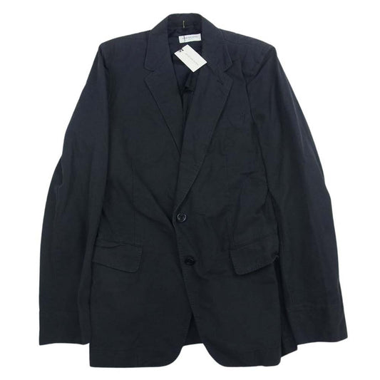 DRIES VAN NOTEN ドリスヴァンノッテン BURKE 5175 BLA M.W.JACKET ピークドラペル テーラード ジャケット ネイビー系 48【中古】