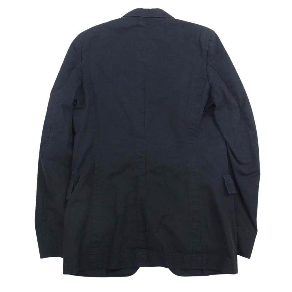 DRIES VAN NOTEN ドリスヴァンノッテン BURKE 5175 BLA M.W.JACKET ピークドラペル テーラード ジャケット ネイビー系 48【中古】