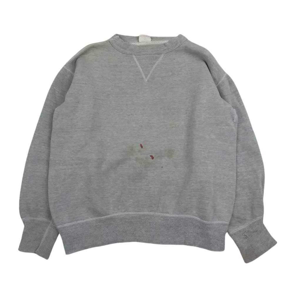 ラッセルアスレチック ヴィンテージ 60s サイズタグ前期 前V 長袖 スウェット グレー系 S【中古】