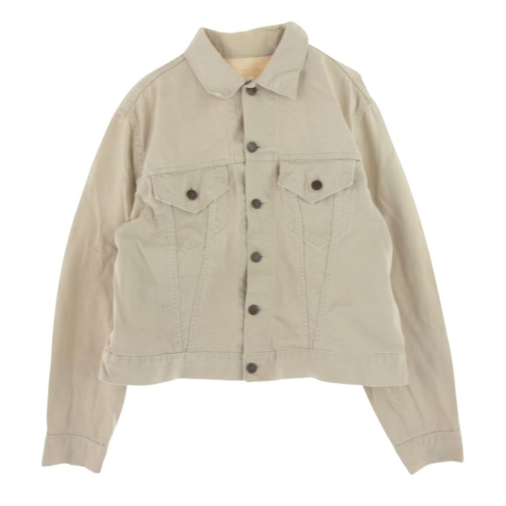 Levi's リーバイス 60s BigE 不均等V ボタン裏刻印524 ピケジャケット オフホワイト系【中古】