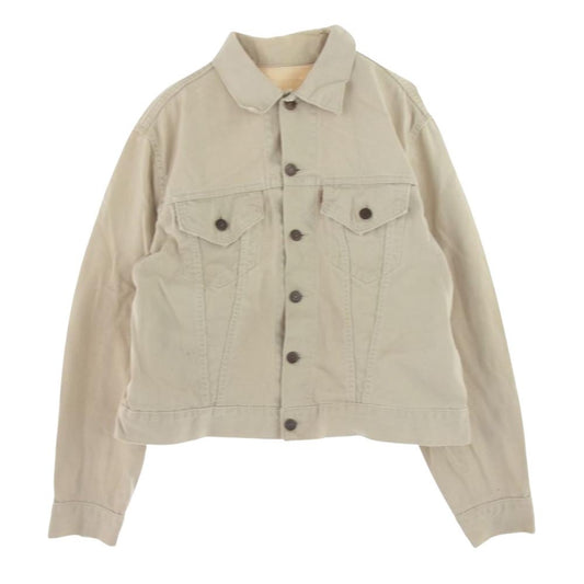 Levi's リーバイス 60s BigE 不均等V ボタン裏刻印524 ピケジャケット オフホワイト系【中古】