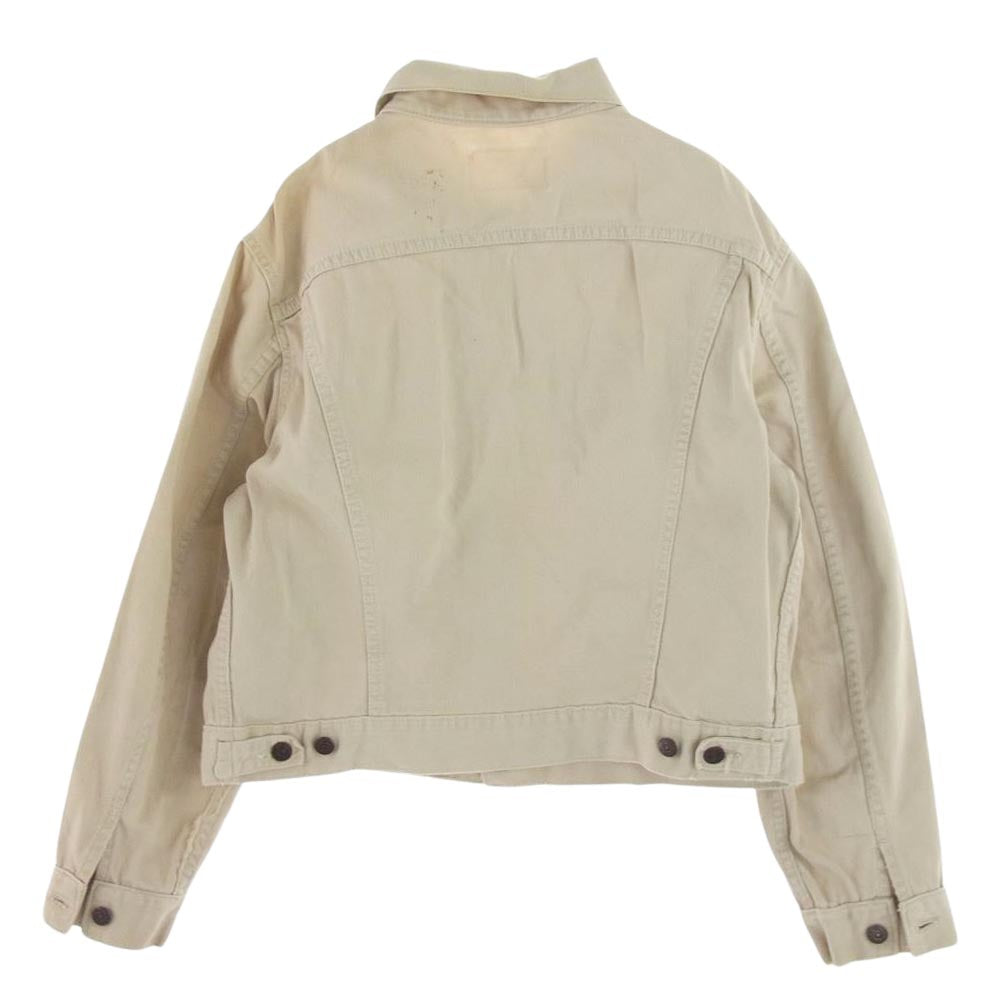 Levi's リーバイス 60s BigE 不均等V ボタン裏刻印524 ピケジャケット オフホワイト系【中古】