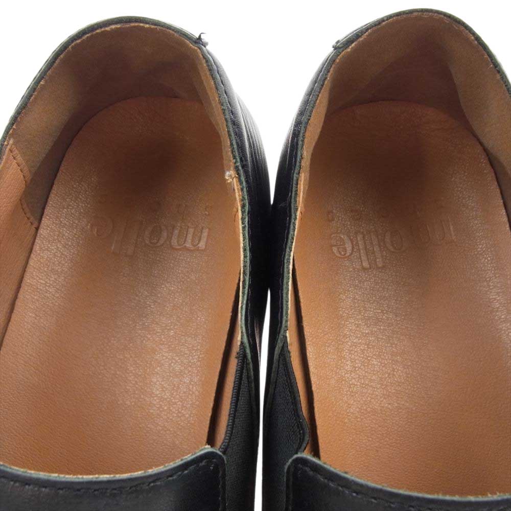 モールシューズ MLS210301-2 SHORT SIDE GORE ショートサイドゴア vibram ビブラムソール レザー スリッポン シューズ ブラック系 US10【中古】