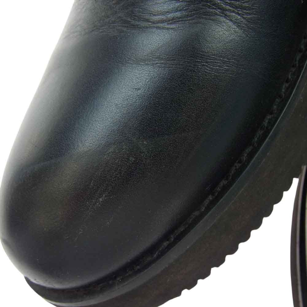 モールシューズ MLS210301-2 SHORT SIDE GORE ショートサイドゴア vibram ビブラムソール レザー スリッポン シューズ ブラック系 US10【中古】