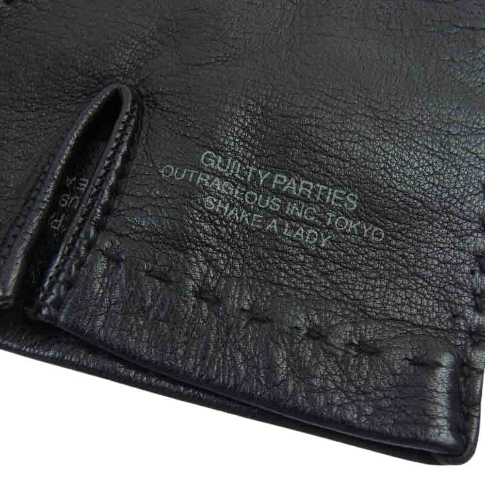 WACKO MARIA ワコマリア GUILTY PARTIES ギルティーパーティーズ レザー グローブ 手袋 ブラック系【中古】