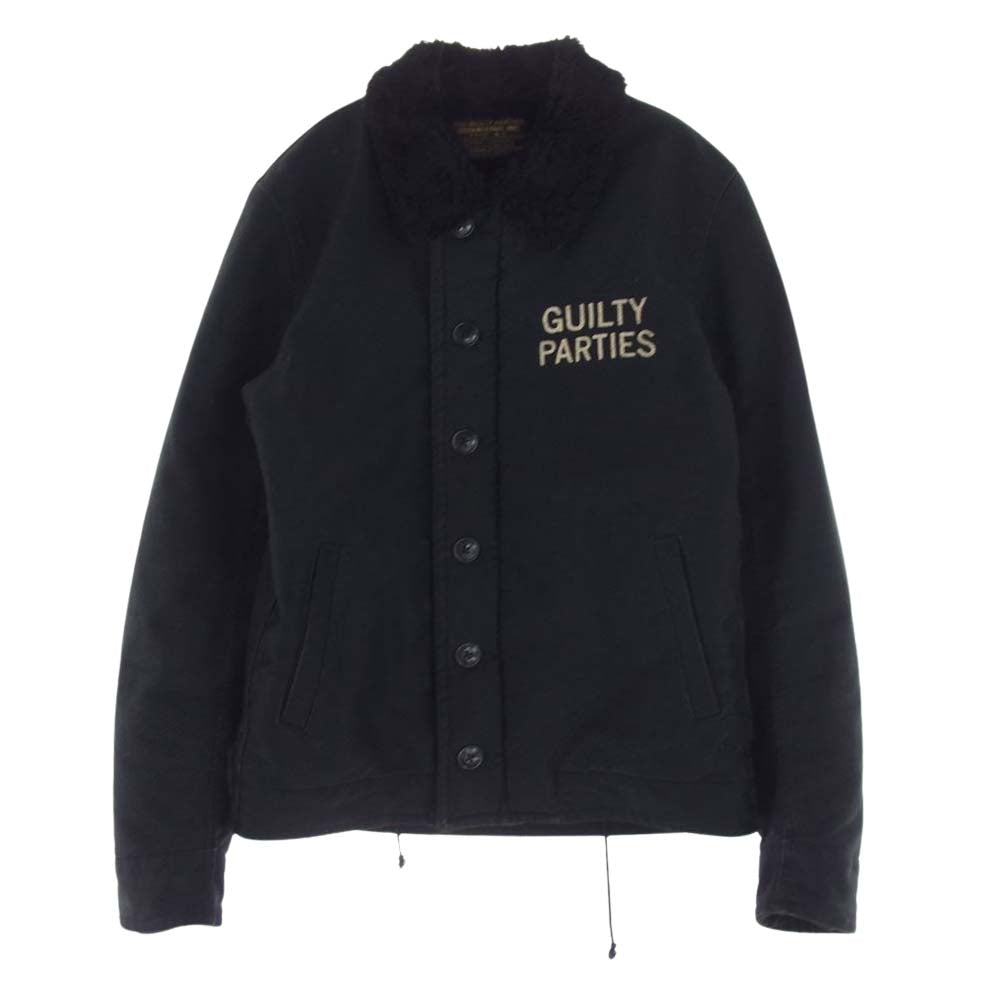 WACKO MARIA ワコマリア GUILTY PARTIES N-1 裏ボア ファー デッキジャケット ブラック系 S【中古】