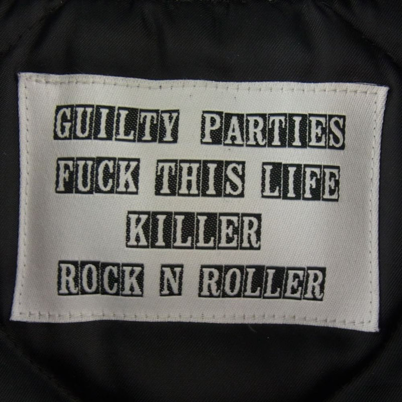 WACKO MARIA ワコマリア 13AW 13AW-OUT-06 GUILTY PARTIES TALONジップ タンカース ダウンジャケット ブラック系 S【中古】