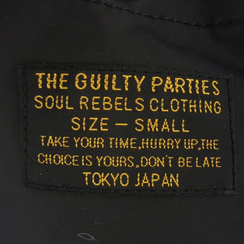 WACKO MARIA ワコマリア 13AW 13AW-OUT-06 GUILTY PARTIES TALONジップ タンカース ダウンジャケット ブラック系 S【中古】