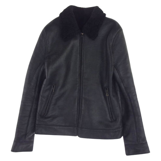 WACKO MARIA ワコマリア 09AW 09AW-LEA-05 G-1 シープスキン ムートン ボア ジャケット ブラック系 S【中古】