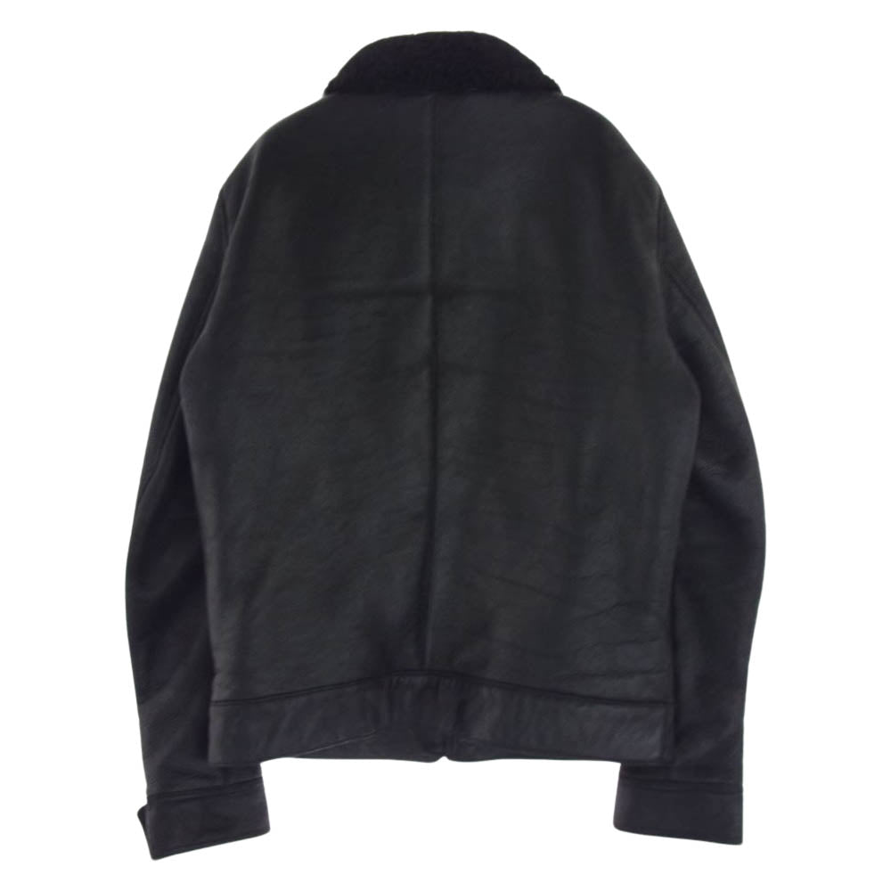 WACKO MARIA ワコマリア 09AW 09AW-LEA-05 G-1 シープスキン ムートン ボア ジャケット ブラック系 S【中古】