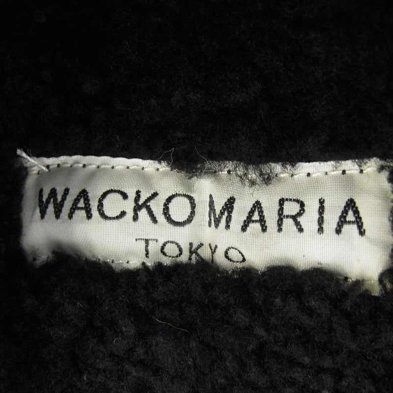 WACKO MARIA ワコマリア 09AW 09AW-LEA-05 G-1 シープスキン ムートン ボア ジャケット ブラック系 S【中古】