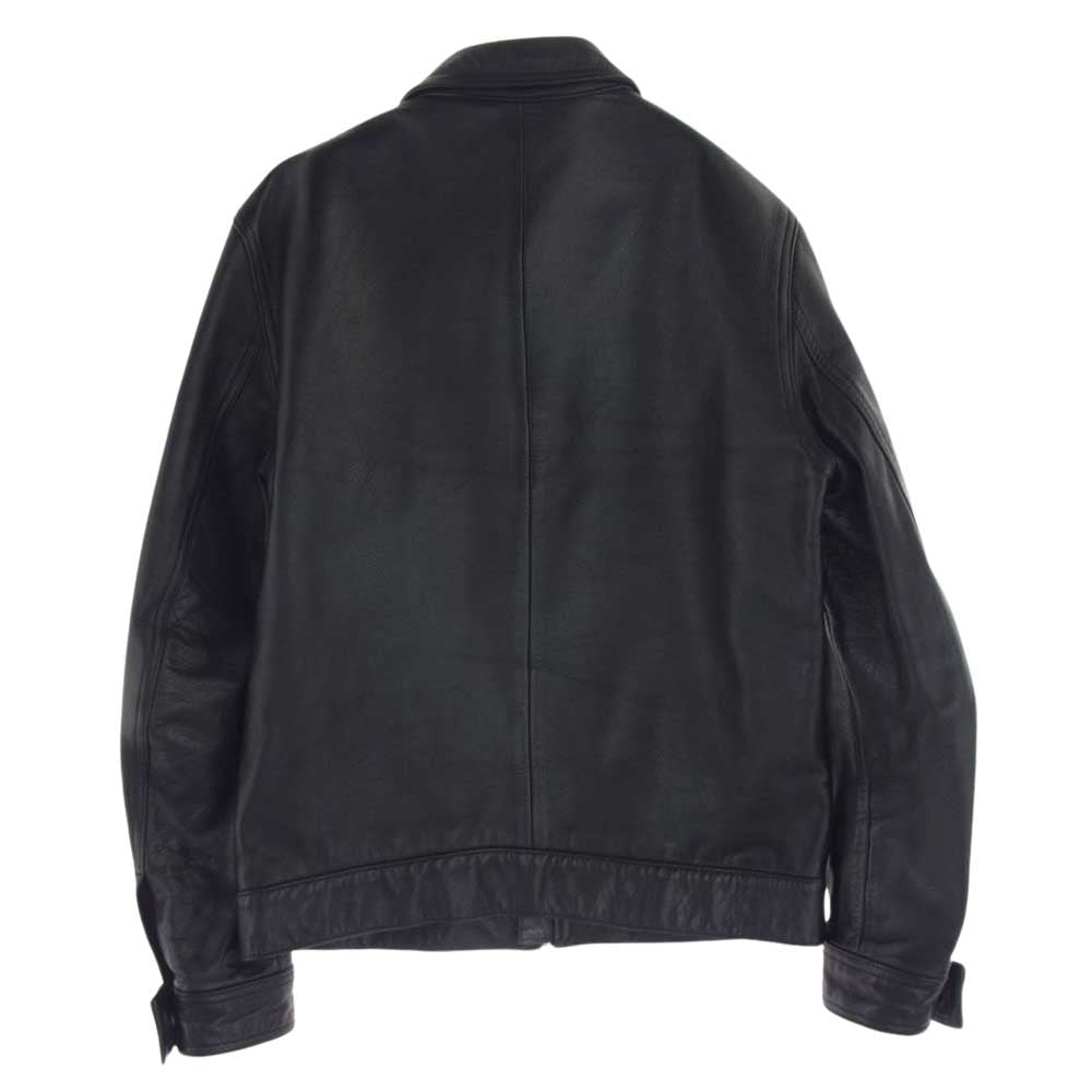 WACKO MARIA ワコマリア 09AW 09AW-LEA-03 カウレザー 牛革 シングル ライダースジャケット ブラック系 S【中古】
