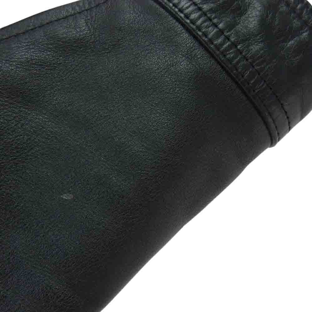 WACKO MARIA ワコマリア 09AW 09AW-LEA-03 カウレザー 牛革 シングル ライダースジャケット ブラック系 S【中古】