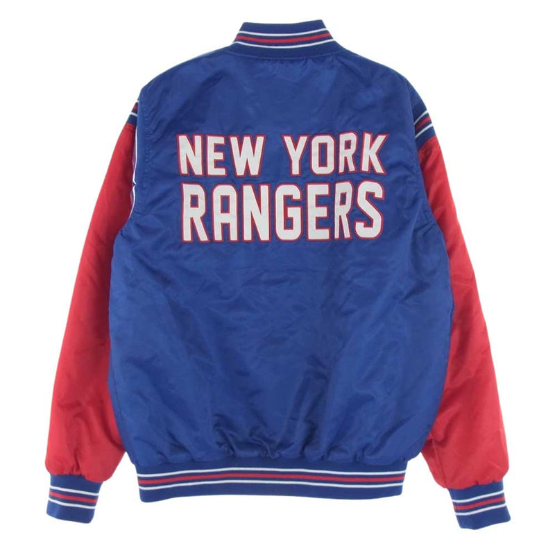 スターター NHL NEW YORK RANGERS ナイロン スタジアム ジャンパー  ブルー系【中古】