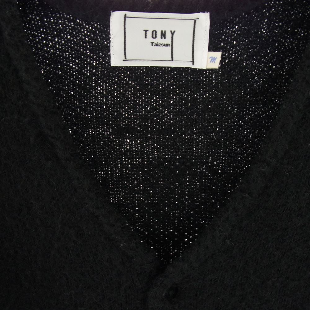 トニータイズサン 21AW Kurt Mohair Cardigan モヘア カーディガン ブラック系 M【中古】