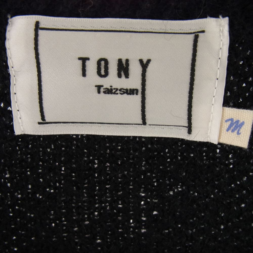 トニータイズサン 21AW Kurt Mohair Cardigan モヘア カーディガン ブラック系 M【中古】