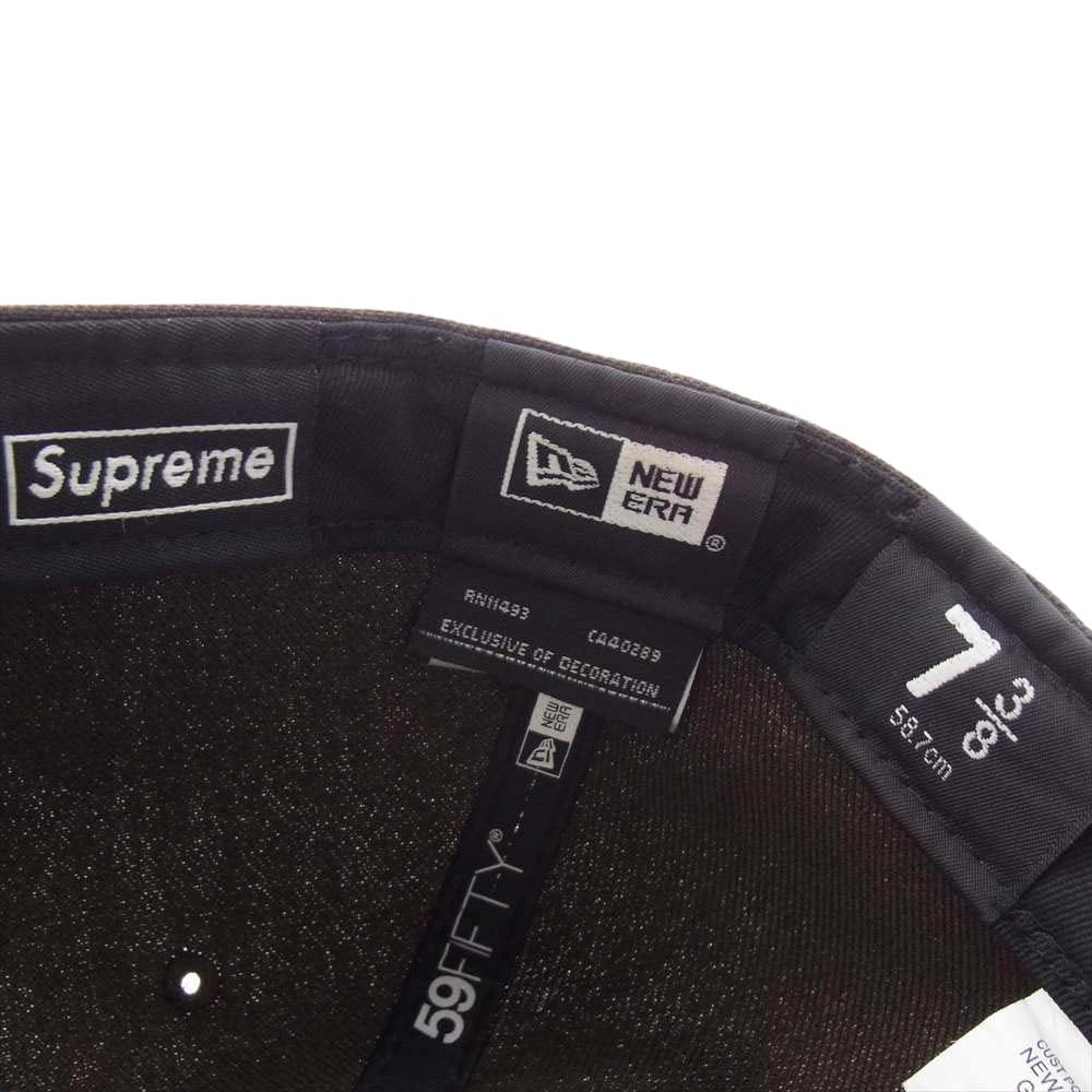 Supreme シュプリーム 22AW S Logo New Era Cap Sロゴ ニューエラ ツノ 角 キャップ 帽子  ブラウン系 58.7cm【中古】