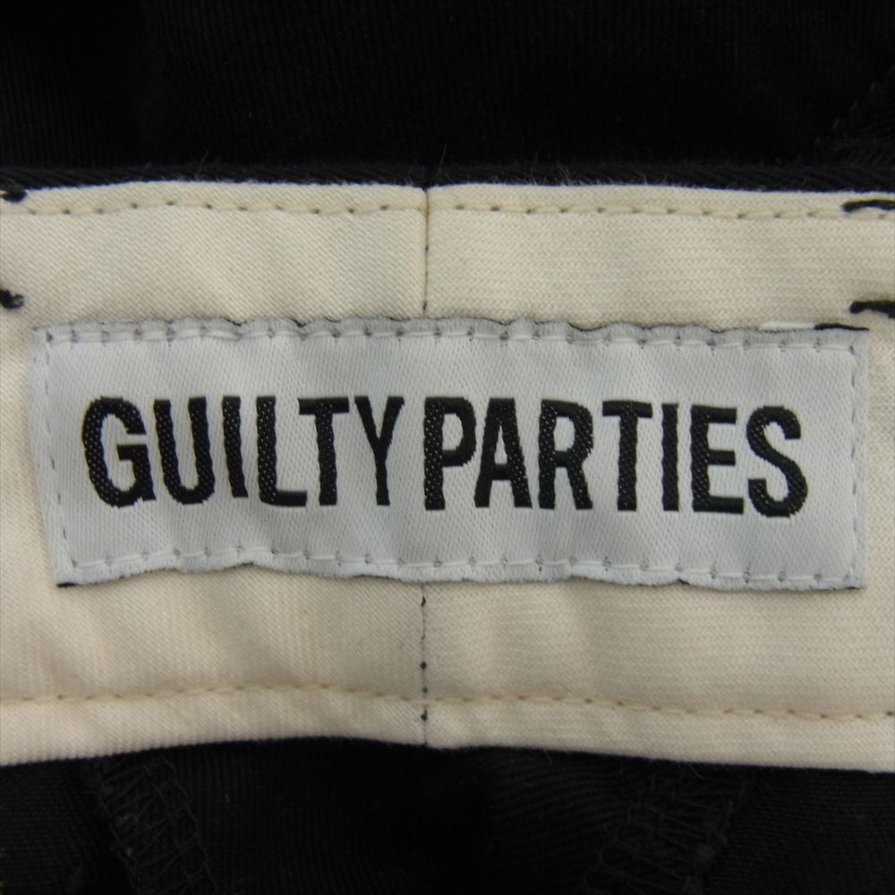 WACKO MARIA ワコマリア 23SS DOUBLE PLEATED CHINO TROUSERS 2タック トラウザーズ パンツ ブラック系 L【中古】