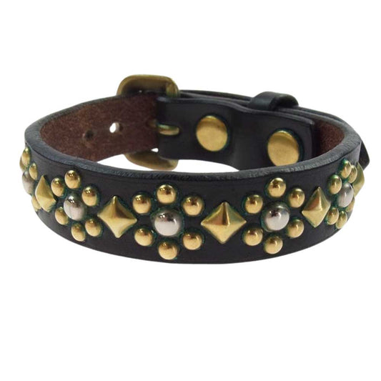 ワンダーラスト 15mm STUDS BRACELET スタッズ ブレスレット ライトブラウン系【中古】