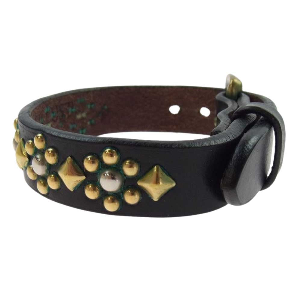ワンダーラスト 15mm STUDS BRACELET スタッズ ブレスレット ライトブラウン系【中古】