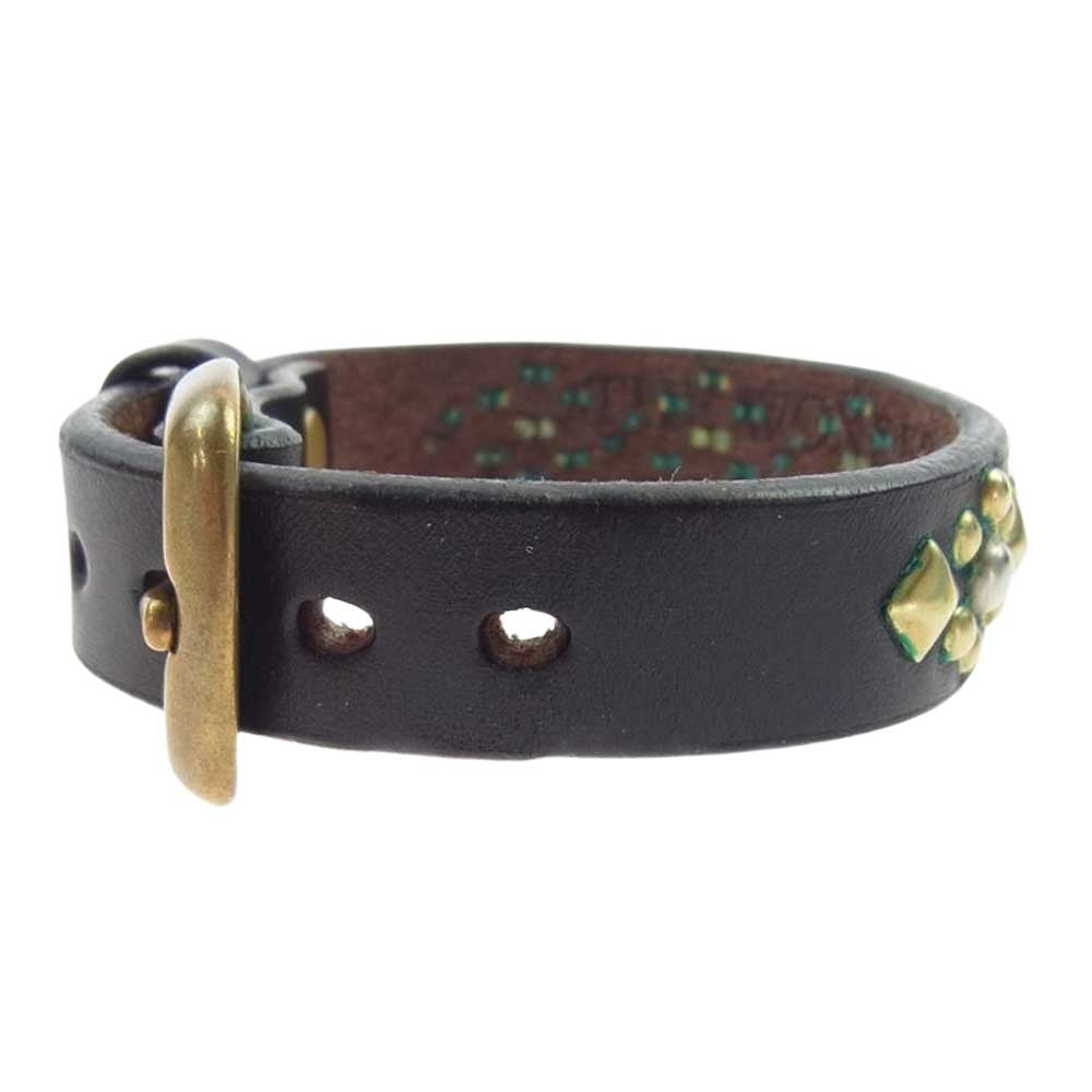ワンダーラスト 15mm STUDS BRACELET スタッズ ブレスレット ライトブラウン系【中古】