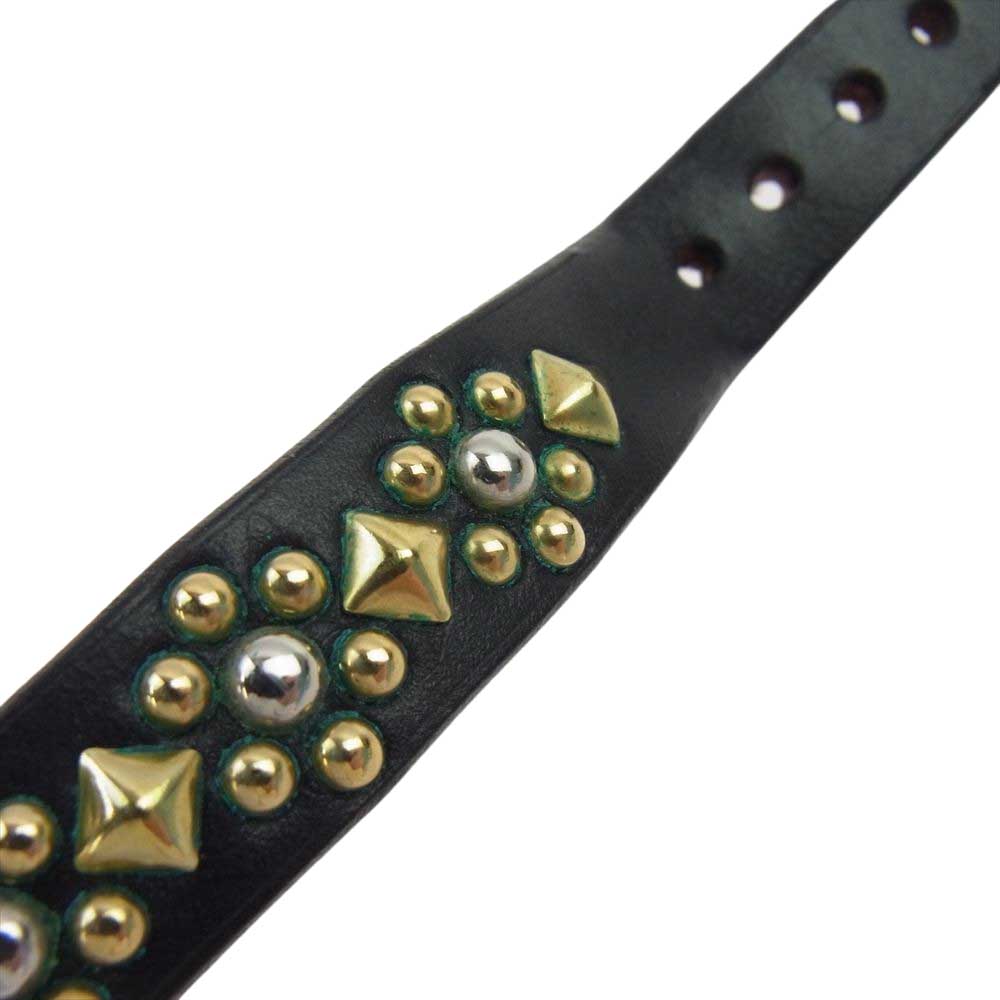 ワンダーラスト 15mm STUDS BRACELET スタッズ ブレスレット ライトブラウン系【中古】
