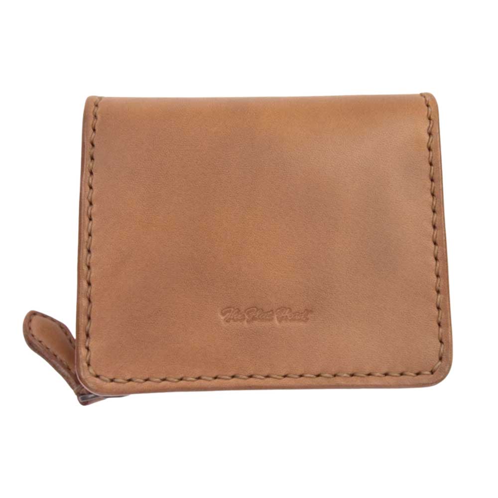 THE FLAT HEAD ザフラットヘッド STOCKBURG ストックバーグ 多脂革 コンパクト ウォレット 財布 ブラウン系【中古】
