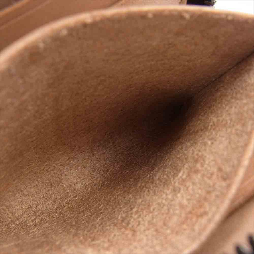 THE FLAT HEAD ザフラットヘッド STOCKBURG ストックバーグ 多脂革 コンパクト ウォレット 財布 ブラウン系【中古】
