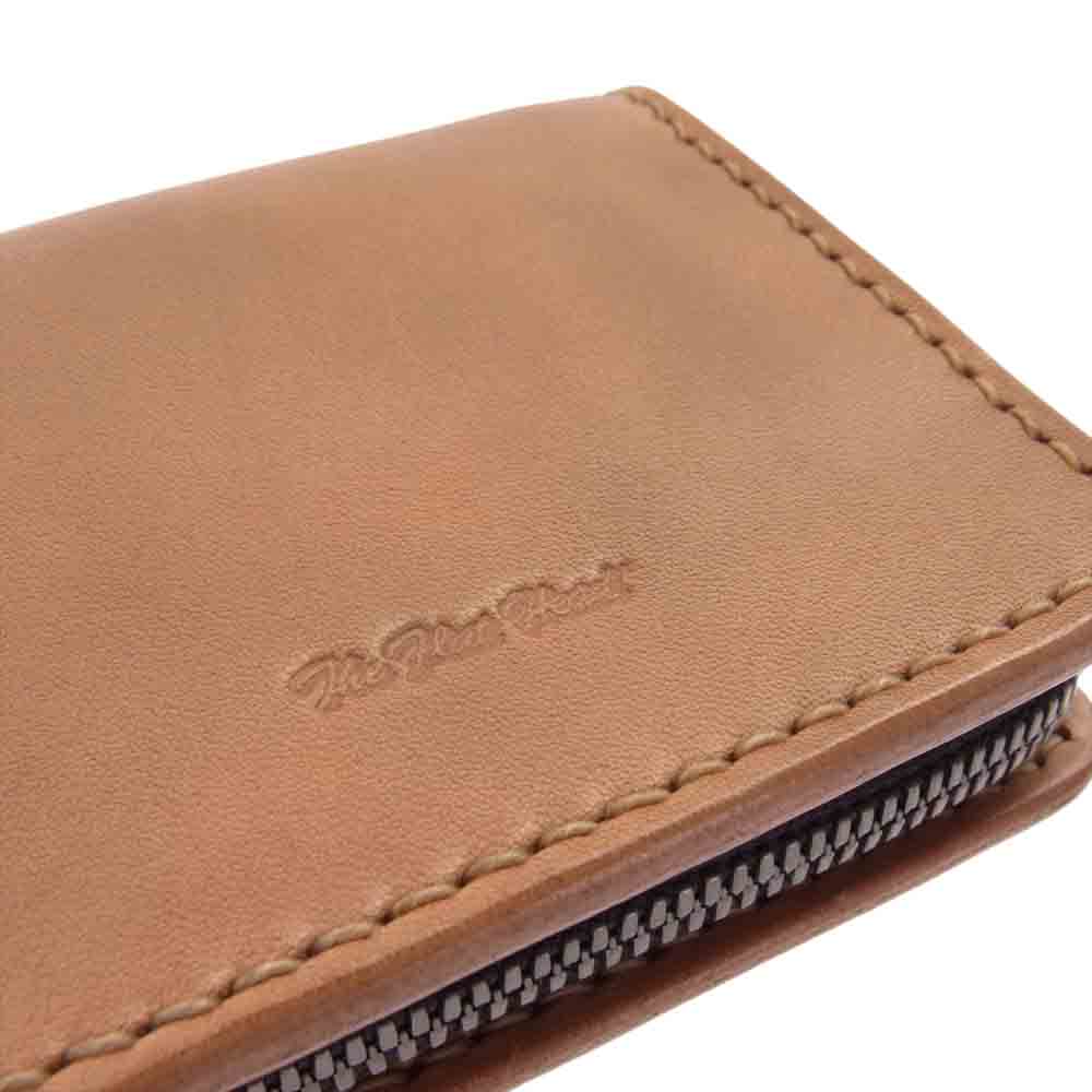 THE FLAT HEAD ザフラットヘッド STOCKBURG ストックバーグ 多脂革 コンパクト ウォレット 財布 ブラウン系【中古】