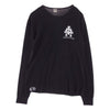 CHROME HEARTS クロムハーツ（原本無） XLサイズ セメタリークロスプリント ワッフル クルーネック 長袖 Tシャツ カットソー ブラック系 XL【中古】