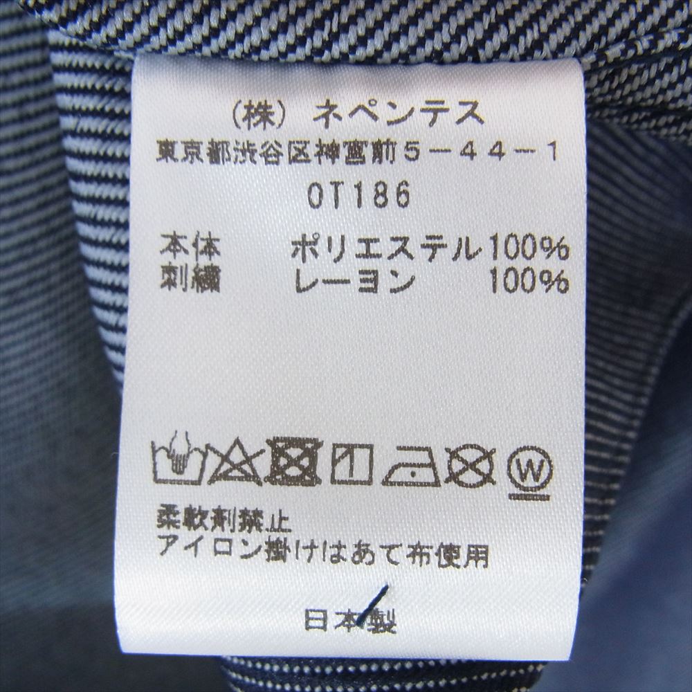 Needles ニードルス OT186 Penny Jeen Jacket Poly Twill デニム ジャケット  ネイビー系 S【極上美品】【中古】