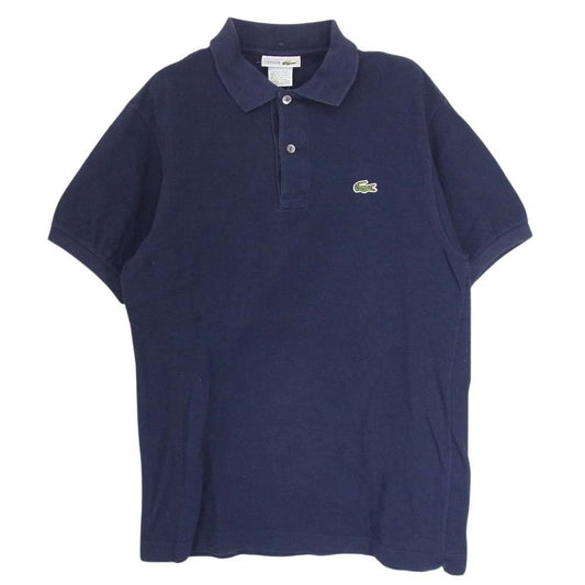 LACOSTE ラコステ vintage ヴィンテージ 70’s 80’s フランス製 CHEMISE 半袖 ポロシャツ ネイビー ネイビー系 3【中古】
