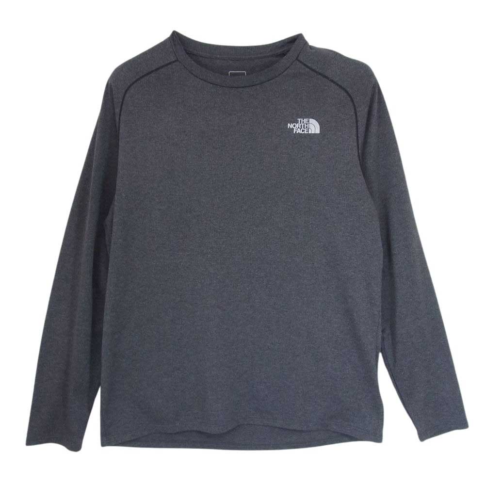 THE NORTH FACE ノースフェイス NT61889 GTD Melange Crew GTD メランジ クルー ロングスリーブ Tシャツ グレー系 M【中古】