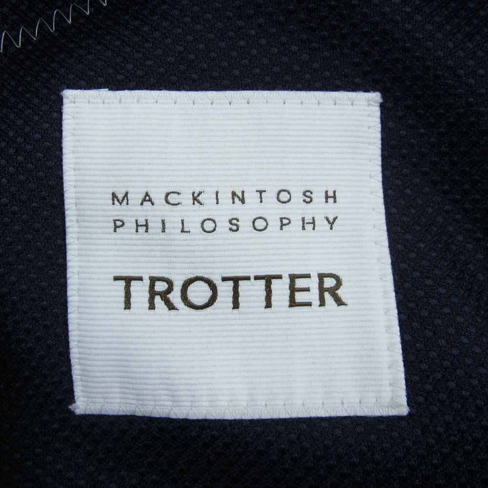 MACKINTOSH PHILOSOPHY マッキントッシュフィロソフィー H1E20-400-29 TROTTER JACKET トロッター バーズアイ ストレッチ シングル テーラード ジャケット  ネイビー系 38R【中古】