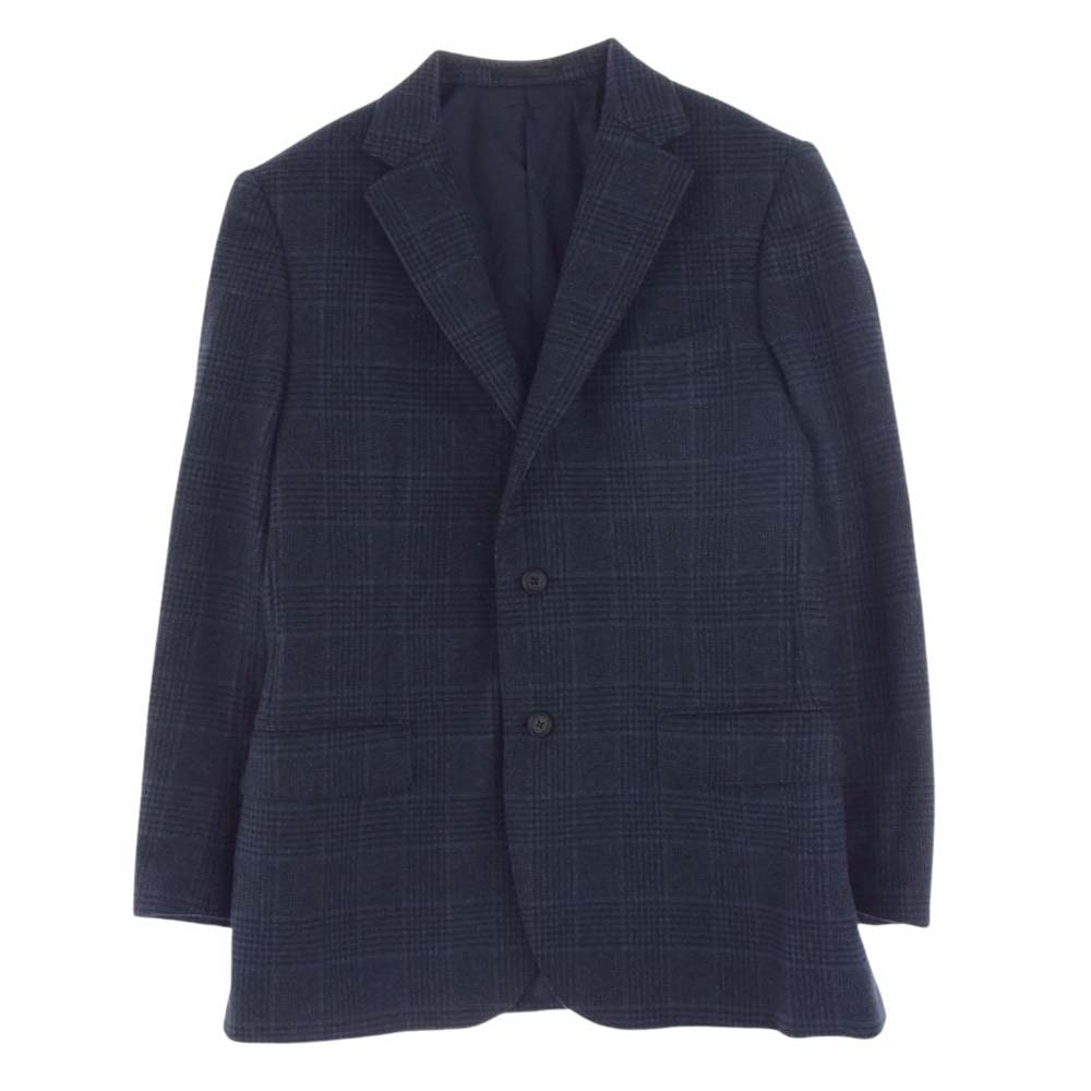 Mackintosh マッキントッシュ G1D11-212-28 カシミヤ チェック テーラード ジャケット ネイビー系【中古】