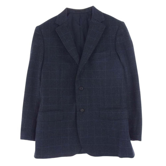 Mackintosh マッキントッシュ G1D11-212-28 カシミヤ チェック テーラード ジャケット ネイビー系【中古】