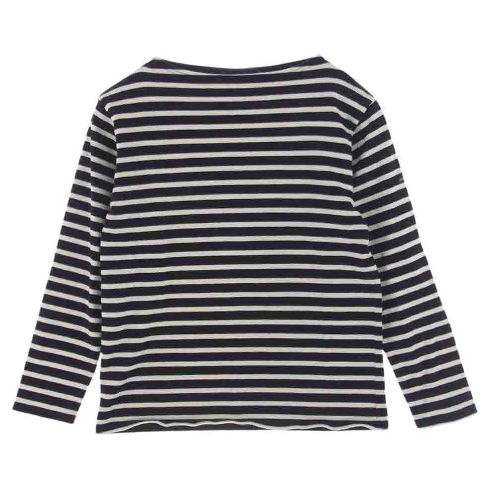 SAINT JAMES セントジェームス OUESSANT ウエッソン ボーダー バスクシャツ 長袖 Tシャツ ブラック系 ホワイト系 XS【中古】