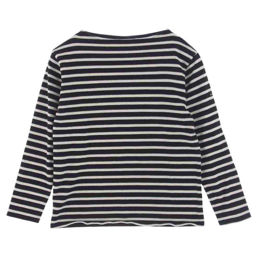 SAINT JAMES セントジェームス OUESSANT ウエッソン ボーダー バスクシャツ 長袖 Tシャツ ブラック系 ホワイト系 XS【中古】