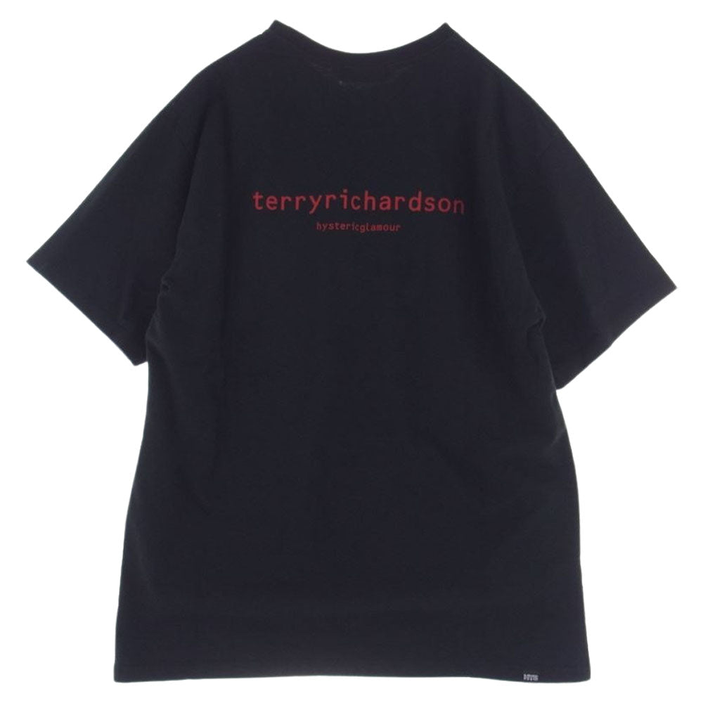 HYSTERIC GLAMOUR ヒステリックグラマー 24SS 02241CT51 TERRY RICHARDSON別注 TERRY テリー リチャードソン 半袖 Tシャツ ブラック系 L【極上美品】【中古】