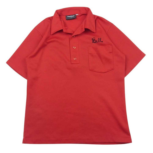 エンジェルタウン USA製 プルオーバー ボーリング シャツ レッド系 M【中古】