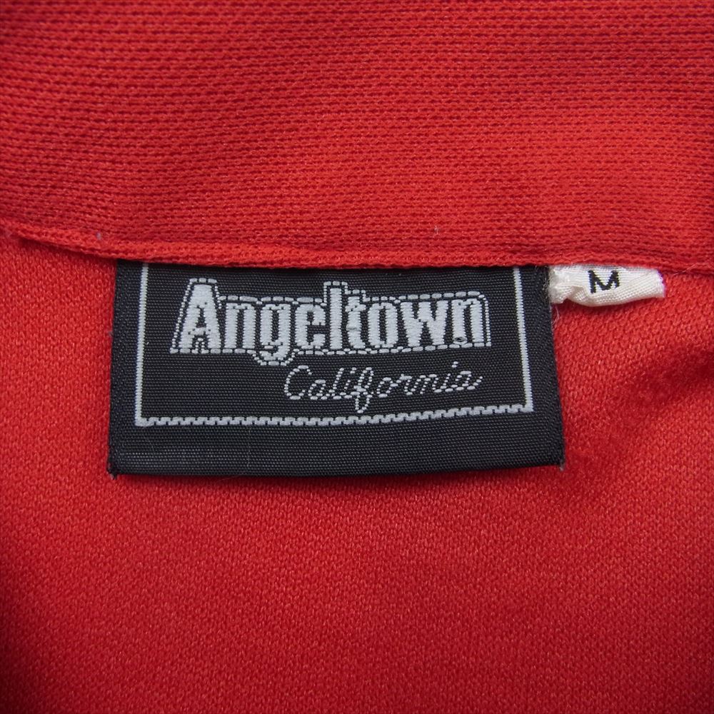 エンジェルタウン USA製 プルオーバー ボーリング シャツ レッド系 M【中古】