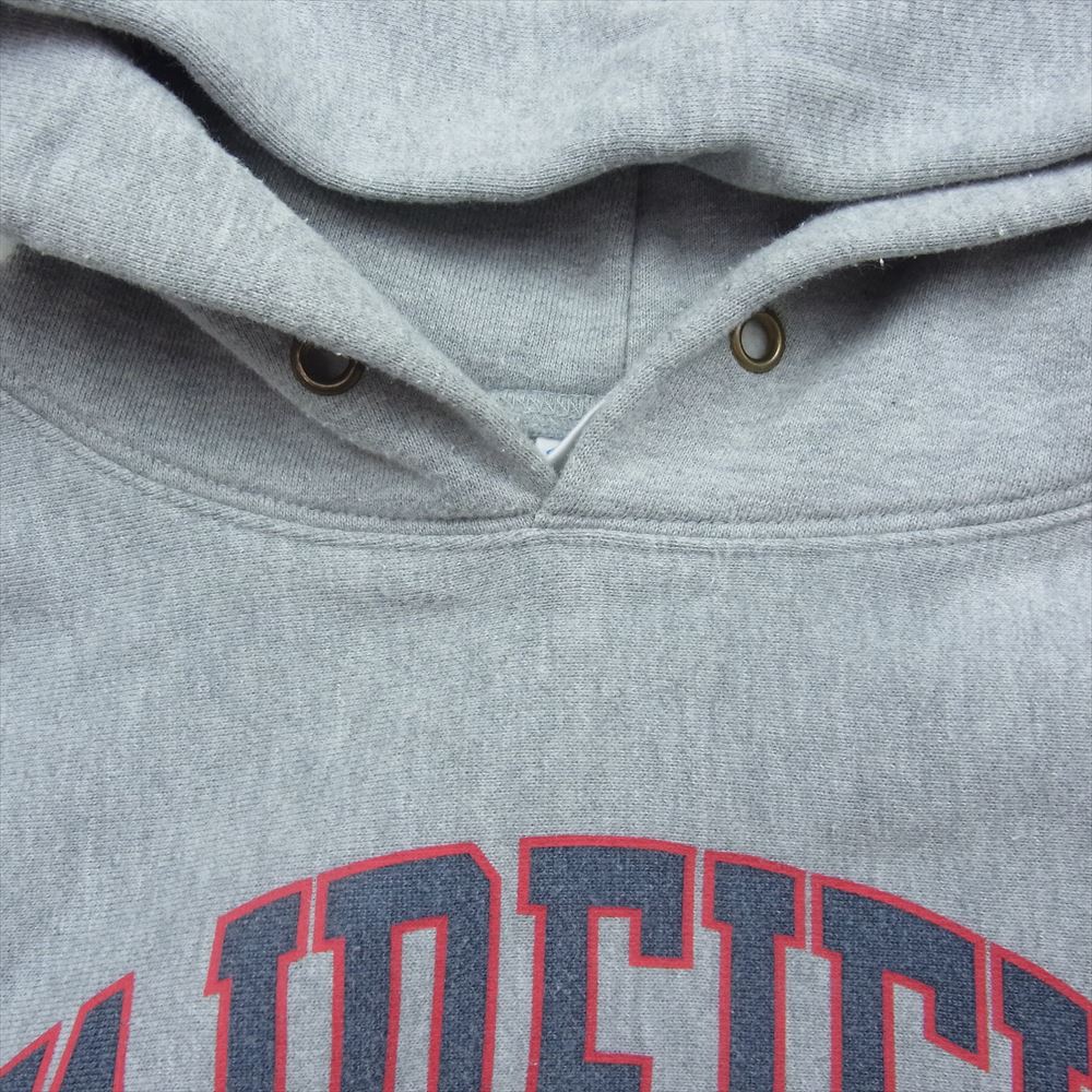 Champion チャンピオン 単タグ復刻 リバースウィーブ プリント スウェット パーカー グレー系 M【中古】