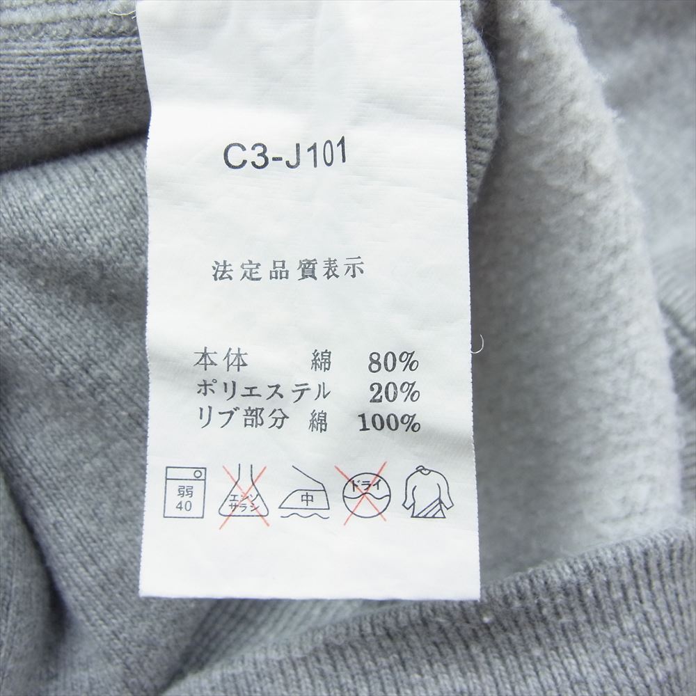 Champion チャンピオン 単タグ復刻 リバースウィーブ プリント スウェット パーカー グレー系 M【中古】
