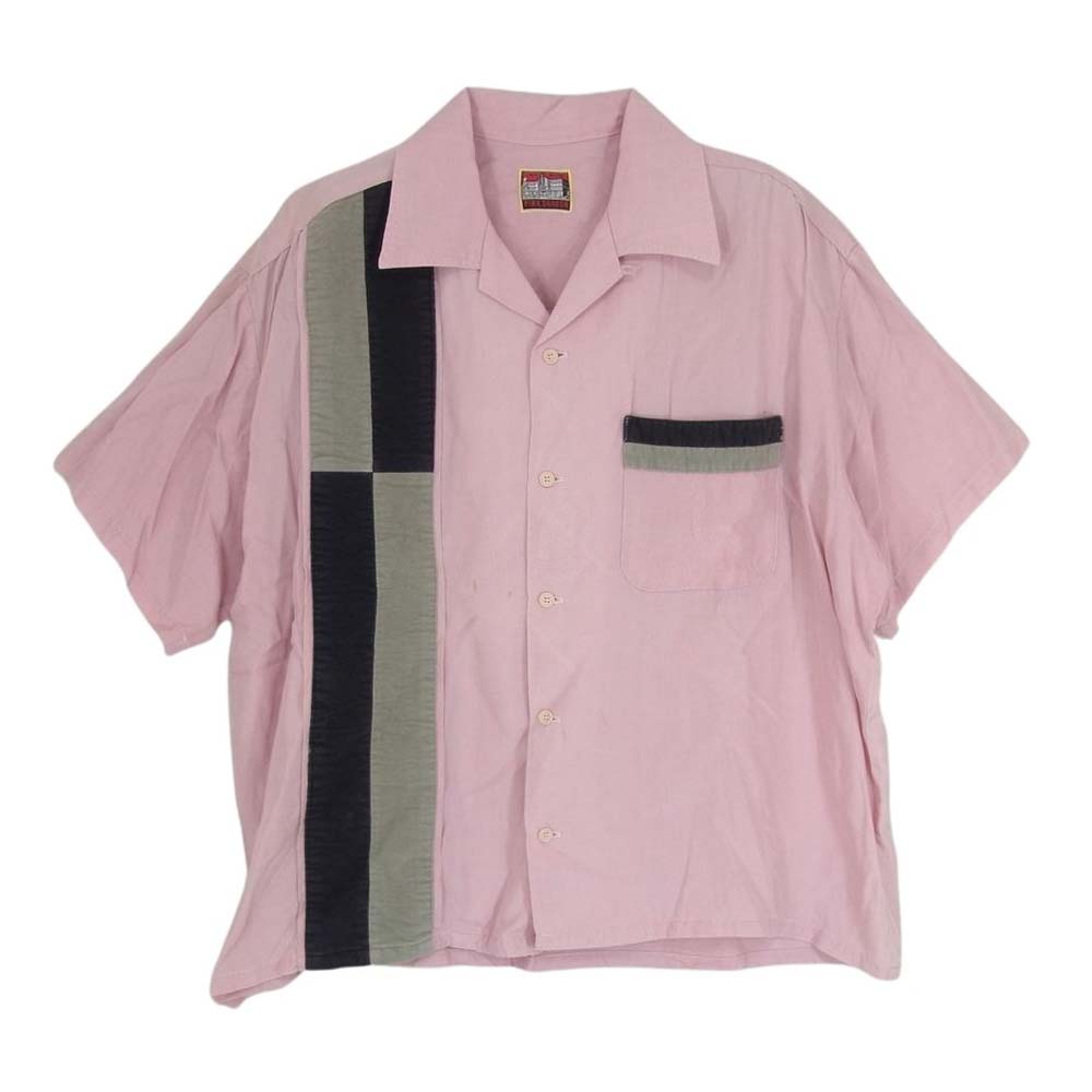 ピンクドラゴン オープンカラー 半袖 シャツ ピンク系 サイズ表記無【中古】