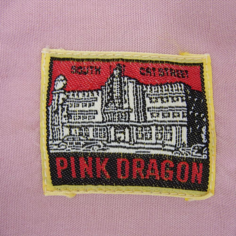 ピンクドラゴン オープンカラー 半袖 シャツ ピンク系 サイズ表記無【中古】