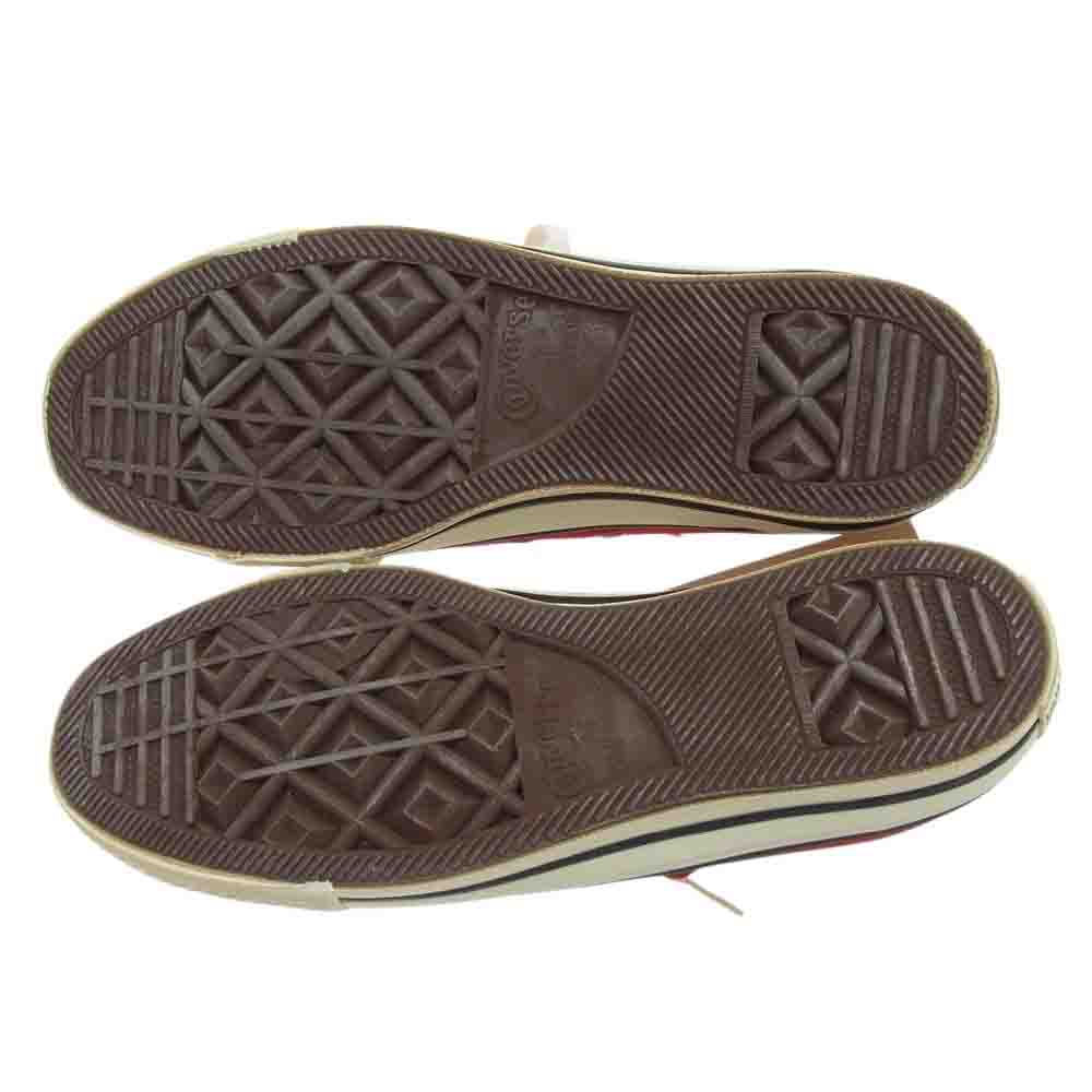 CONVERSE コンバース 90s USA製 ALL STAR オールスター ローカット キャンバス スニーカー レッド系 US7【中古】