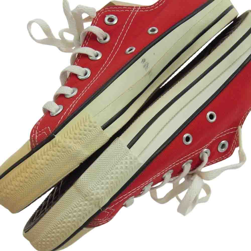 CONVERSE コンバース 90s USA製 ALL STAR オールスター ローカット キャンバス スニーカー レッド系 US7【中古】