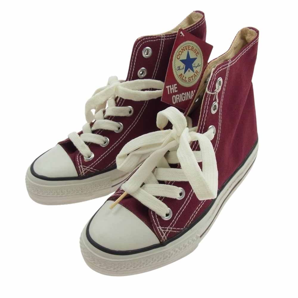 CONVERSE コンバース 90s USA製 ALL STAR オールスター ハイカット スニーカー ワインレッド系 US5【中古】