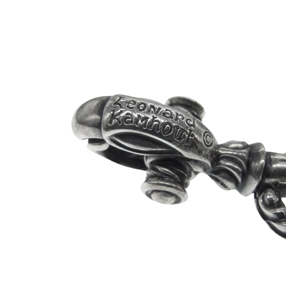 LEONARD KAMHOUT レナードカムホート クレーン ベル クリップ キークラスプ M シルバー系【中古】